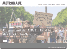 Tablet Screenshot of metronaut.de